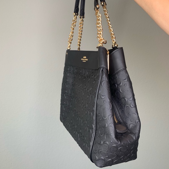 Coach Bags Coach Signature Leather Lexy Chain Shoulder Bag Poshmark